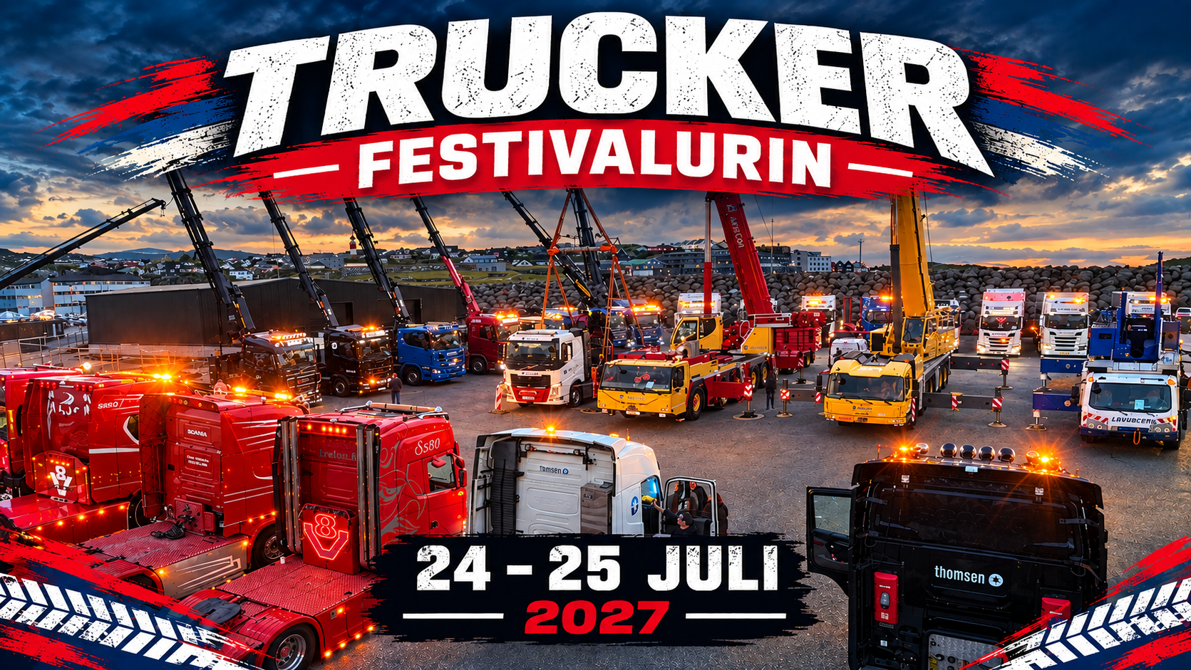 Reklama fyri nær Trucker Festivalurin verður hildin í 2027